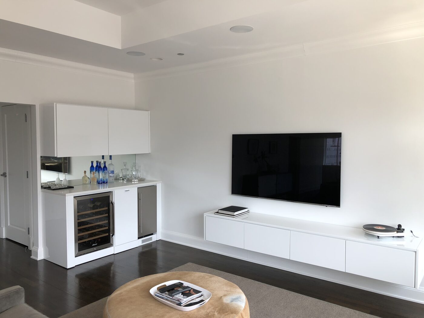 Media room built-ins