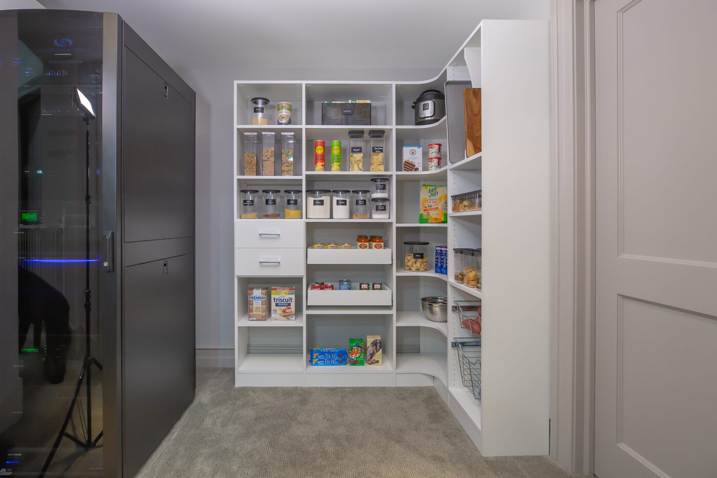 Custom walk-in pantry